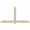 Ekena Millwork Eugene Rough Sawn Timber Gable Bracket, Douglas Fir, 96"W x 52"H x 4"D x 6"F, 13/12 Pitch GBW096X52X0406EUG00RDF - alternate 1